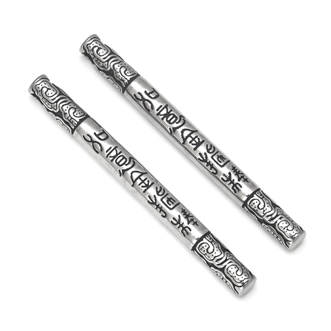 Collier Pendentif en Acier Inoxydable Sun Wukong Ruyi Golden Cudgel pour Hommes Bijoux Vintage Mythologie Roi Singe