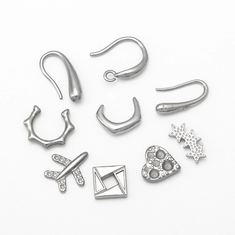 Stainless Steel DIY Jewelry Accessories Airplane Heart Star Shape Charms Pendants For Necklace Earring Bracelet Making
