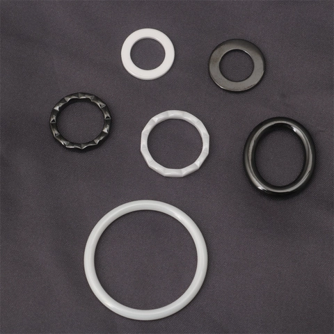 Stainless Steel Circle Pendant Zirconia Style DIY Jewelry Making Space Ceramic Look Geometric Ring Charm Accessory For Necklace Bracelet