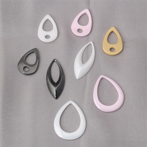 DIY Ceramic Water Drop Leaf Charms For Jewelry Making Polished Pendants For Earrings Necklace Bracelet DIY Craft Accessories
