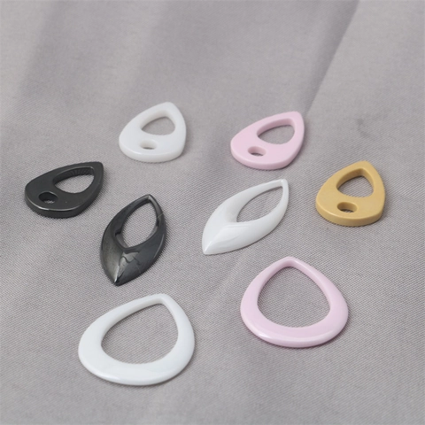DIY Ceramic Water Drop Leaf Charms For Jewelry Making Polished Pendants For Earrings Necklace Bracelet DIY Craft Accessories