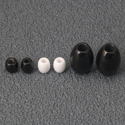 Ceramic Oval Bead Pendant DIY Jewelry Accessories Black White Porcelain Barrel Beads For Necklace Bracelet Making