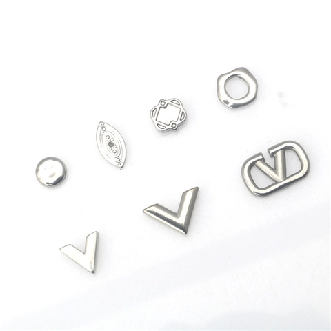 Stainless Steel Geometric DIY Jewelry Pendants Hollow Circle V Shape Charm For Necklace Bracelet Making Accessories Fashion Jewelry