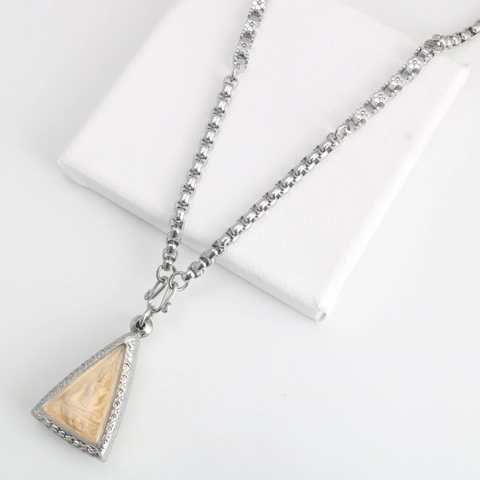 Stainless Steel Thai Amulet Hanging Chain Religious Buddhist Box Necklace For Men Women Silver Titanium Steel Jewelry