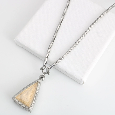Stainless Steel Foxtail Chain For Men Women Silver Tone 4mm Woven Wheat Chain With S-Hook Clasp Thai Buddha Amulet Hanging Chain Necklace Jewelry Gift