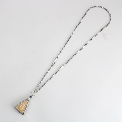 Stainless Steel Thai Amulet Box Chain Only (Without Pendant) Silver Long Necklace With S-Hook For Men Women Religious Jewelry