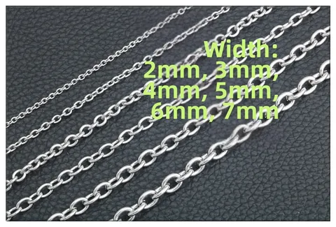 Collar de Cadena de Cable de Acero Inoxidable Pulido Minimalista Clásico Cadena en O para Hombres Mujeres Joyería Accesorio
