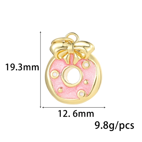 14K Gold Plated Brass Enamel Rocket Astronaut Charms DIY Jewelry Pendants For Necklace Bracelet Making Cartoon Findings