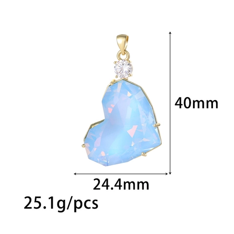 Kupfer Vergoldet Herz Zirkon Anhänger Herzform Für DIY Halskette Armband Ohrring Schmuckherstellung Zubehör