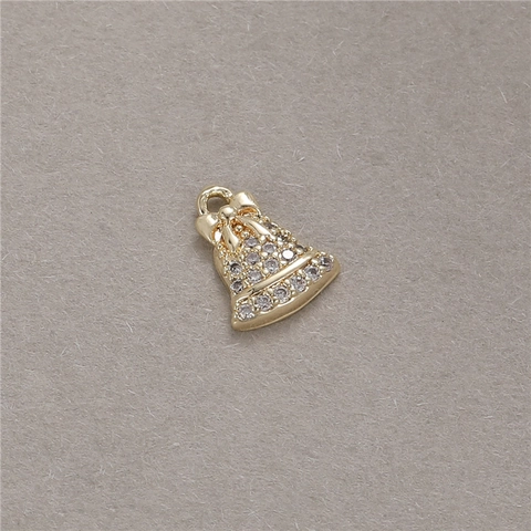 14K Gold Plated Copper Micro Zirconia Charms Pendant Only For DIY Jewelry Making Bracelet Necklace Earring Findings