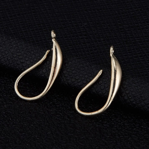14K Vergoldete Messing Ohrhaken DIY Schmuckherstellung Handgefertigte Fischhaken Earwire Ohrring Zubehör Für Damen Schmuck