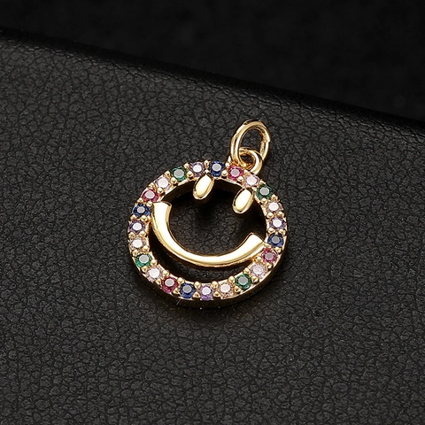 DIY Μενταγιόν από Χαλκό με Επιχρύσωση 14K Πεταλούδα Φοίνικας Μέλισσα Χαμογελαστό Πρόσωπο Σμάλτο Στρας Υλικά Κοσμημάτων