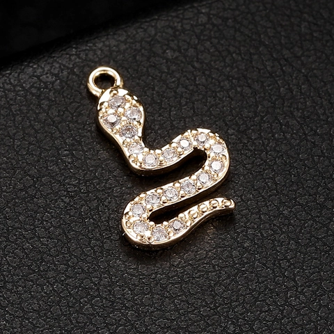 Westerse Stijl Koperen Strass Slang Hangers Hand Van Fatima Connectoren DIY Sieraden Onderdelen Voor Ketting Oorbellen Maken