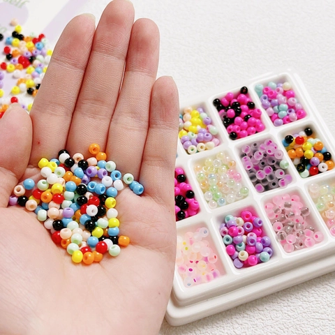 Uniform Round Czech Glass Spacer Beads For DIY Jewelry Making Handcrafted Mobile Phone Chain Accessory Decorative Beads