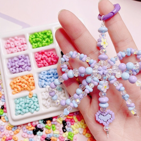 Colorful Peanut Shape Acrylic Resin Loose Beads For Jewelry Making DIY Handmade Bracelet Necklace Phone Chain Crafting Beads