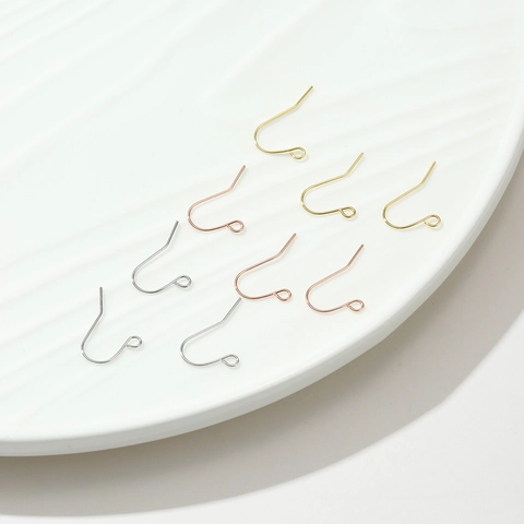 Ganchos de Pendientes de Latón Chapado en Oro 18K para Creación de Joyas DIY Fornituras Alambres Accesorios