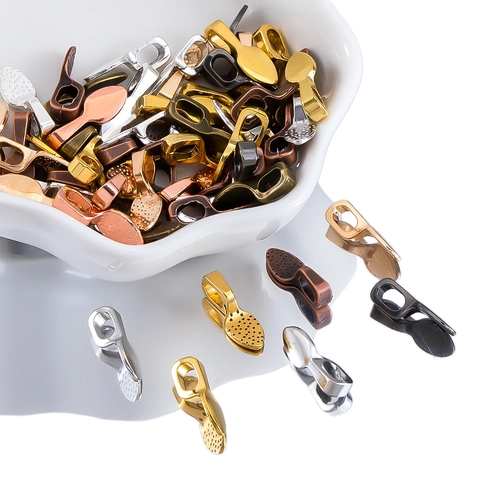 Vintage Zinc Alloy Shovel Shape Jewelry Pinch Bails For DIY Necklaces Creation Electroplated Pendant Connector Jewelry Findings