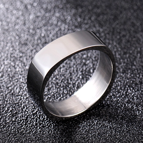 Minimalistischer Geometrischer Kupferring Für Damen Herren Versilberter Breiter Schlichter Bandring Mode Vielseitiger Schmuck