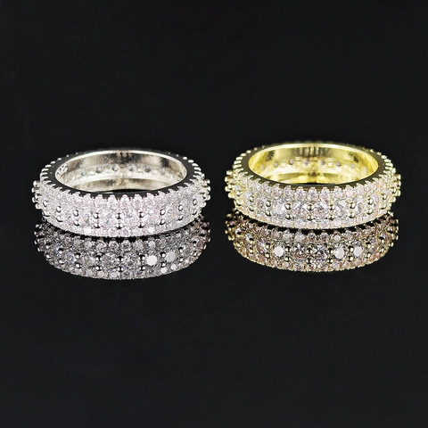 Exquisite Copper Zirconia Ring Light Luxury Pave Zircon Stackable Design Women Simple Versatile Geometric Jewelry Gift