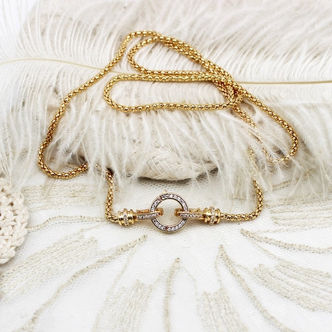 Collier Pendentif Papillon Plume Nœud en Cuivre Plaqué Or 18K pour Femme Strass Perle Artificielle Bijoux de Mode