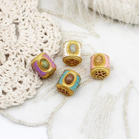 Dije Colgante de Mariposa de Latón Esmaltado Chapado en Oro de 18K Para DIY Collar Pulsera Accesorios de Joyería Estilo Budista