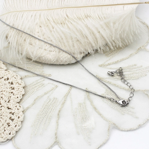 Catena per Collana in Rame Placcato Oro 18K Accessori per Gioielli Fai da Te Catena a Scatola Serpente O Croce per Donna