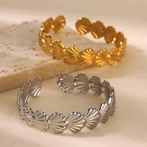 Zeester Schelp Zeeschildpad Armring Roestvrij Staal Verstelbaar Oceaan Thema Zomer Strand Sieraden Voor Dames
