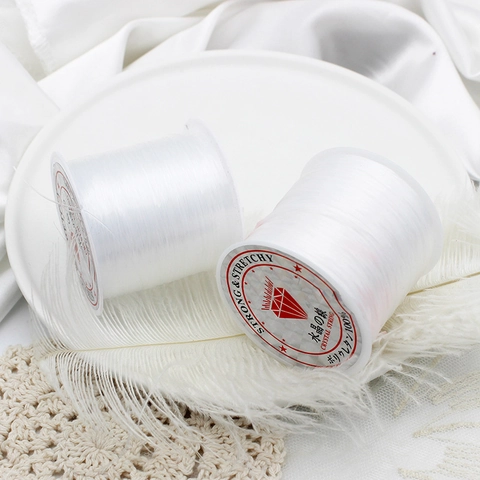 Elastic Polyurethane Beading Cord For DIY Jewelry Making Strong Stretchy Crystal String Thread Spool For Bracelet Beading Accessories