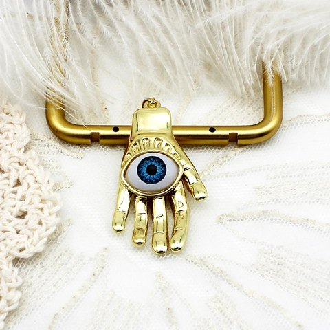 Pendentifs Mauvais Œil en Cuivre Plaqué Or Véritable 18K pour Création de Bijoux Main de Fatma Cœur Étoile Lune Zircone