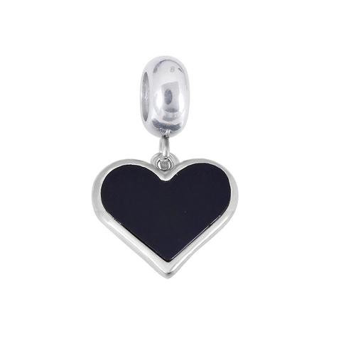 Ciondolo in Acciaio Inox Smaltato Cuore Occhio Di Horus Sirena Charm Strass Accessori per Gioielli DIY per Bracciale Collana