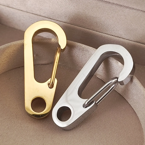 Edelstahl Karabinerhaken Schnalle Spiegelpoliert Schlüsselanhänger Hardware Zubehör Für Tasche Hundehalsband DIY Schmuckherstellung