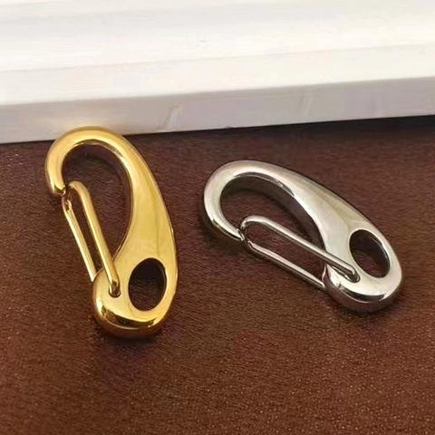 Stainless Steel Spring Lobster Clasp Buckle Mirror Polished Key Ring Hardware Accessory For Keychain Bag Luggage DIY Making