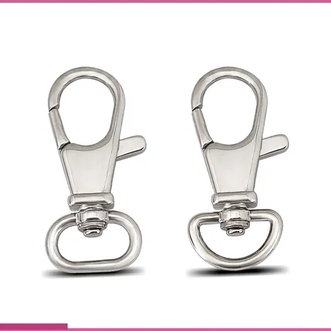 Polished Stainless Steel Swivel Lobster Clasp Heavy Duty Trigger Snap Hook For Bag Strap Keychain Jewelry Making Accessory