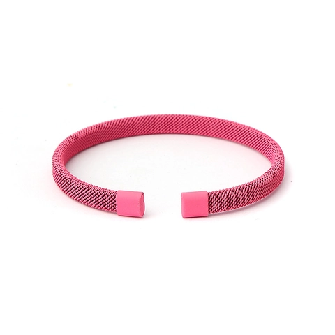 Edelstahl Mesh Armreif Für Damen Herren Minimalistisch Mehrfarbig Gewebter Verstellbarer Armreif Modeschmuck Geschenk
