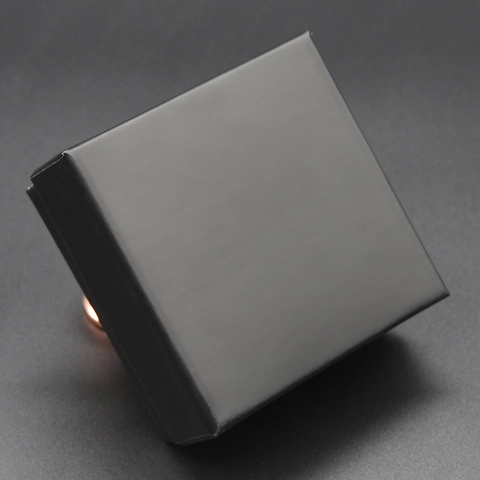 Caja de Embalaje de Joyería Cuadrada Estuche de Regalo de Plástico Minimalista Diseño de Tapa Y Base Para Anillos Pendientes Collar Organización de Joyería