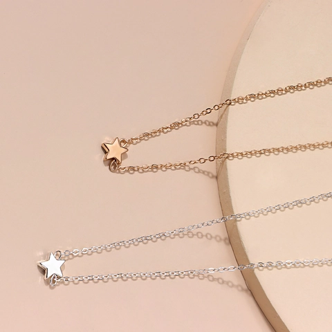 Mode Legering Pentagram Ster Hanger Tailleketing Voor Vrouwen Minimalistische Verstelbare Metalen Body Chain Voor Bikini Feest