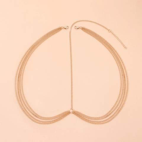 Cadena para la Cabeza con Borlas de Aleación de Capas Bohemias para Mujer Joyas para el Cabello Geométricas para Boda Fiesta Oro Plata