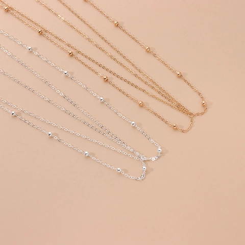Böhmische Minimalistische Mehrlagige Legierung Perlen Head Chain Haarreif Kopfschmuck Für Damen Hochzeit Party Reise Accessoires