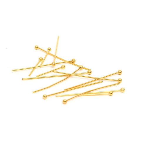 DIY Stainless Steel Ball Head Pins For Jewelry Making Gold Silver Round Head Beading Pins Handmade Jewelry Findings Accessories