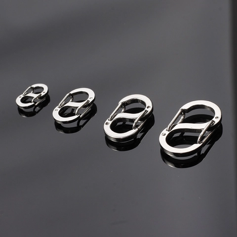 Stainless Steel S-Shaped Spring Buckle Dual Opening Connector Clasp For DIY Jewelry Keychain Bag Accessories Hardware