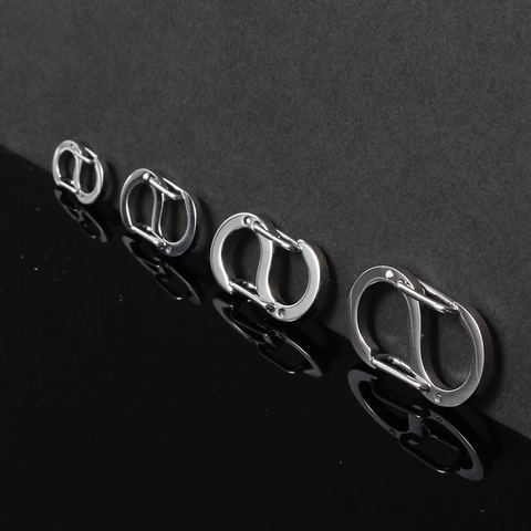 Stainless Steel S-Shaped Spring Buckle Dual Opening Connector Clasp For DIY Jewelry Keychain Bag Accessories Hardware