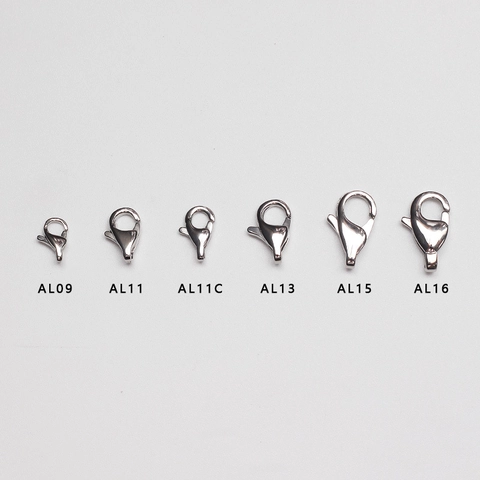Stainless Steel Lobster Clasp For DIY Jewelry Making Fine Polished Jewelry Findings Connector Clasp For Necklace Bracelet