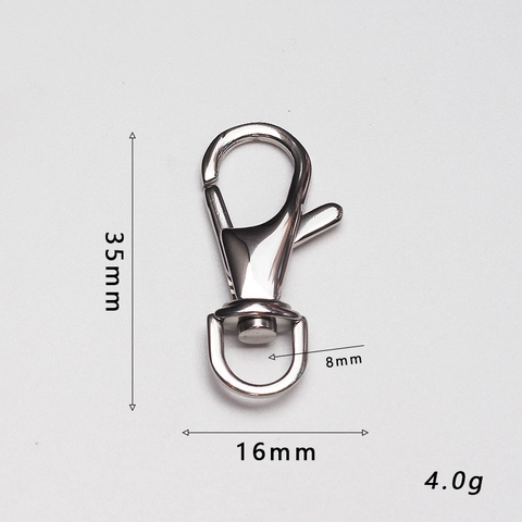 316 Stainless Steel Swivel Lobster Clasp Hook For Keychains Bags DIY Jewelry Findings Silver Mirror Polished Hardware Accessory