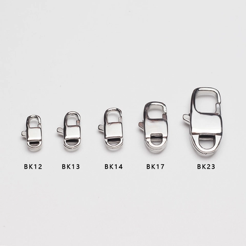 316 Stainless Steel Jewelry Lobster Clasp Connector High Gloss Polished Metal Buckle For Necklace Bracelet DIY Making Findings