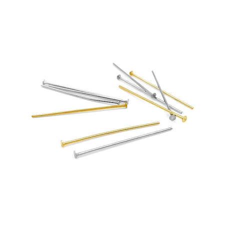 Chiodini a T a Testa Piatta in Acciaio Inossidabile Connettori per Creazione Gioielli per Orecchini Accessori Capelli DIY Oro Argento