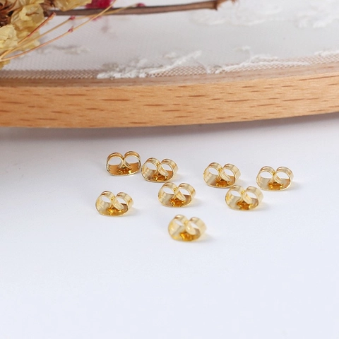 Stainless Steel Butterfly Earring Backs Square Earring Nuts DIY Jewelry Making Replacement Findings Earring Caps Accessories