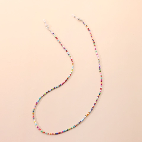 Colorful Handmade Seed Bead Glasses Chain Multifunctional Mask Lanyard For Women Eyewear Accessory Anti-lost Bead Strap
