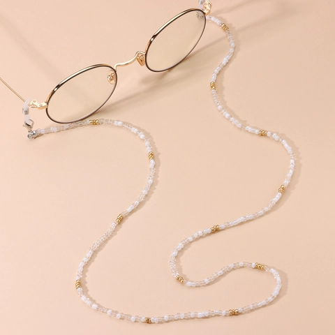 Fashion Colorful Seed Bead Glasses Chain For Women Mask Lanyard Strap Anti-lost Holder Handmade Rice Bead Neck Cord