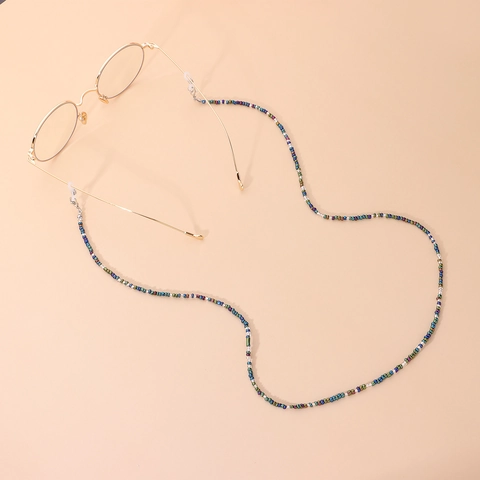 Fashion Colorful Seed Bead Glasses Chain For Women Bohemian Anti-Lost Eyewear Holder Strap Lanyard Necklace Jewelry Accessories