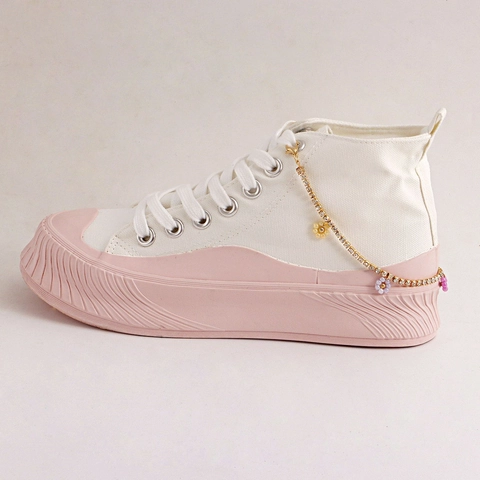 Cavigliera con Catena per Decorazione Scarpe in Lega Bohemian Strass Perla Artificiale Pendente a Fiore di Margherita Gioielli da Spiaggia Donna